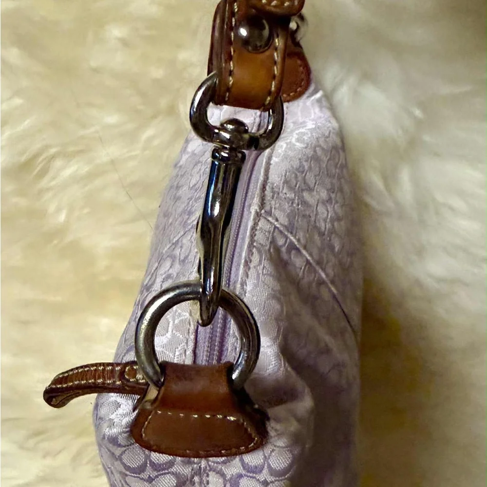 Vintage Coach Beige and Brown Signature Mini Bag - Picture 7 of 7
